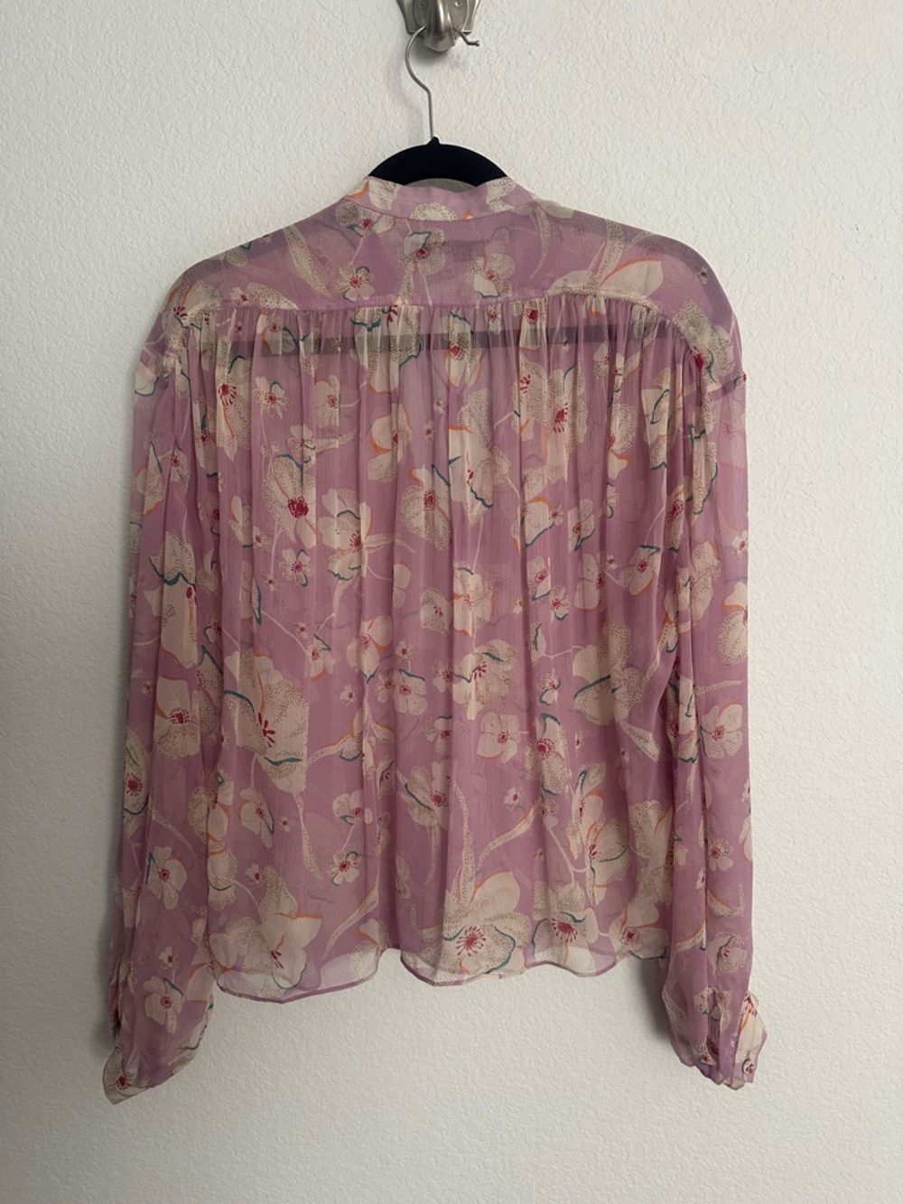 Joie Feyenna beautiful silk delicate blouse S $248 - Picture 10 of 12